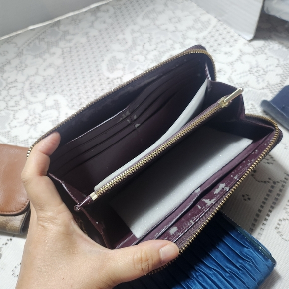 3 Coach Wallet Trio - Purple, Blue, and Brown - Picture 8 of 13